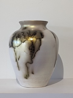 Mark Golitz - Horse Hair Vase Gold - Ceremic - 9 x 7