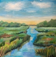 Nancy McClure - Enter the Marsh - Oil on Canvas - 48x48