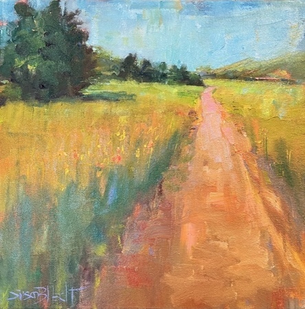 Susan Hecht - Path of Poppies - Oil on Canvas - 12x12