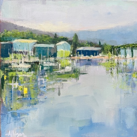 Allison Chambers - Cool Harbor - Oil on Canvas - 12x12
