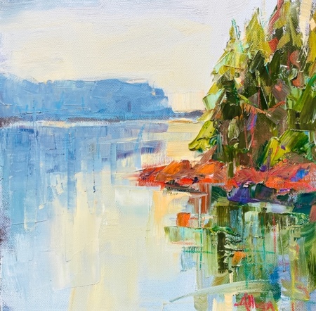 Allison Chambers - Crayola Lake - Oil on Canvas - 12x12