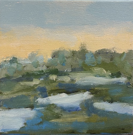 Nancy McClure - Marsh 21 - Oil on Canvas - 6x6