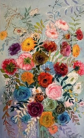 Ginny Chenet - Delight - Acrylic on Canvas - 48x30