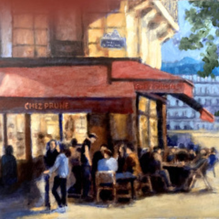 David Zimmerman - Chez Prune - Oil on Linen - 12x16