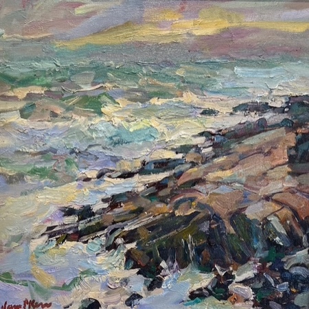 James P. Kerr - Bass Rocks - Oil on Canvas