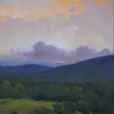 Ashley Sellner - Clouds Gather Along the Ridge - Oil on Canvas - 24x18