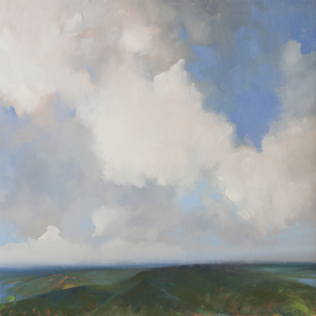 Ashley Sellner - The Summer Clouds Drift By - Oil on Canvas - 20x20