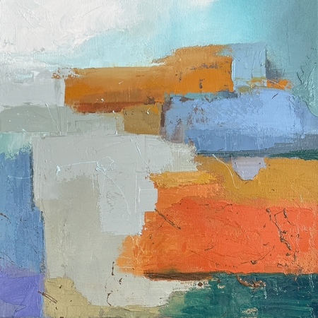 Jenny Fuller - Harbor Hill - Oil on Canvas - 16x16